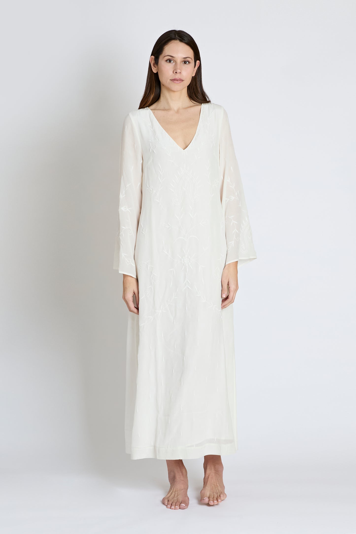 Olympia Caftan in Ivory
