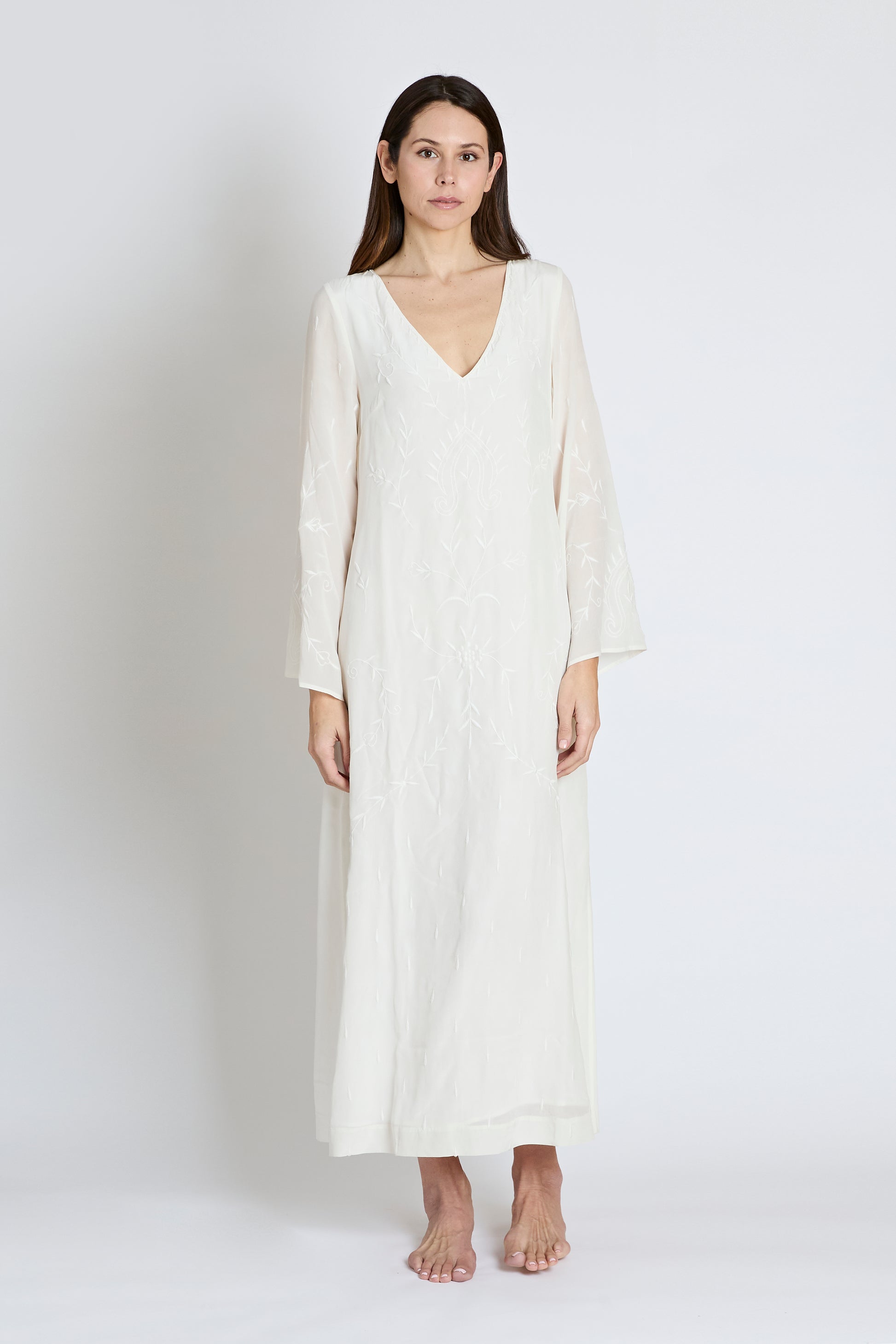 Olympia Caftan in Ivory