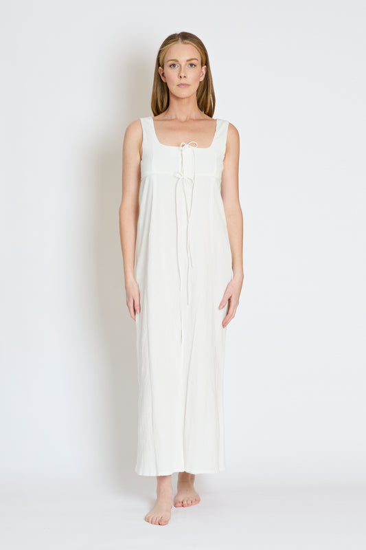 kinderbrook wethersfield dress ivory with model