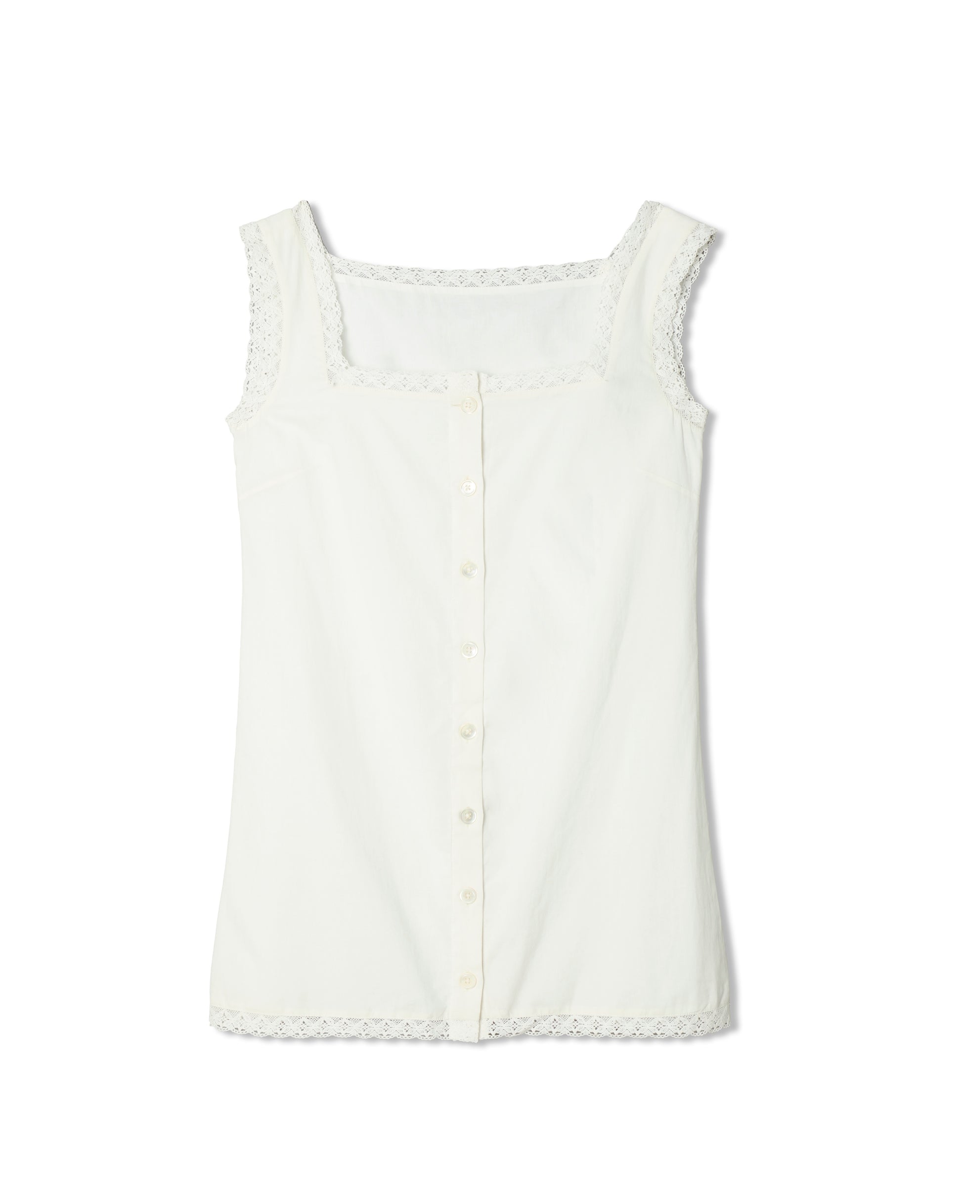kinderbrook sleeveless dress in white